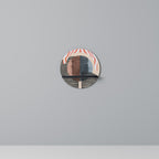 WHISPERS OF FORM Prateleira Redonda Decorativa em Acabamento Preto