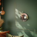 WHISPERS OF FORM Prateleira Redonda Decorativa em Acabamento Preto