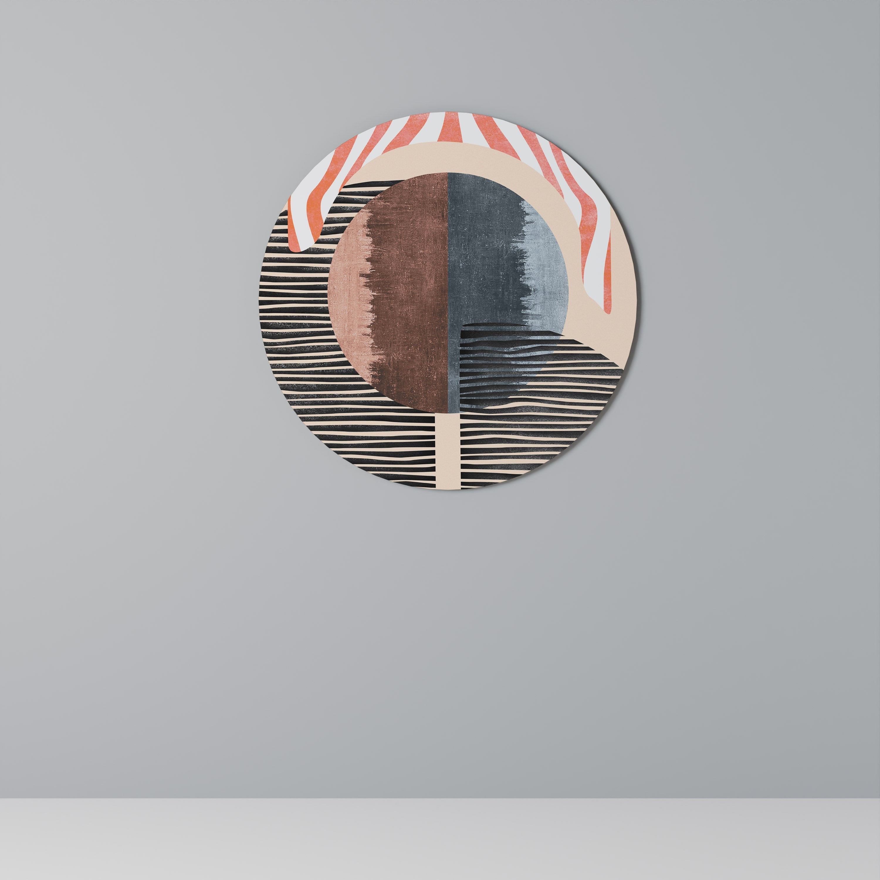 WHISPERS OF FORM Round Wall Art