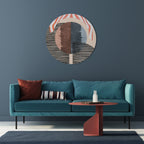 WHISPERS OF FORM Round Wall Art