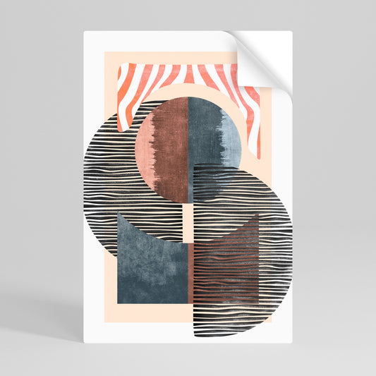 WHISPERS OF FORM Peel and Stick Vertical Poster