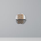 IMAGINARY RAIN Oval Art Shelf In Black Finish