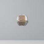 IMAGINARY RAIN Prateleira Oval Decorativa em Efeito Carvalho