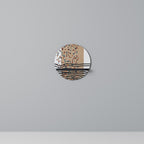 IMAGINARY RAIN Prateleira Redonda Decorativa em Acabamento Preto