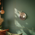 IMAGINARY RAIN Prateleira Redonda Decorativa em Acabamento Preto