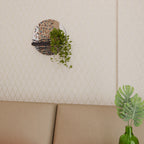 IMAGINARY RAIN Prateleira Redonda Decorativa em Acabamento Preto