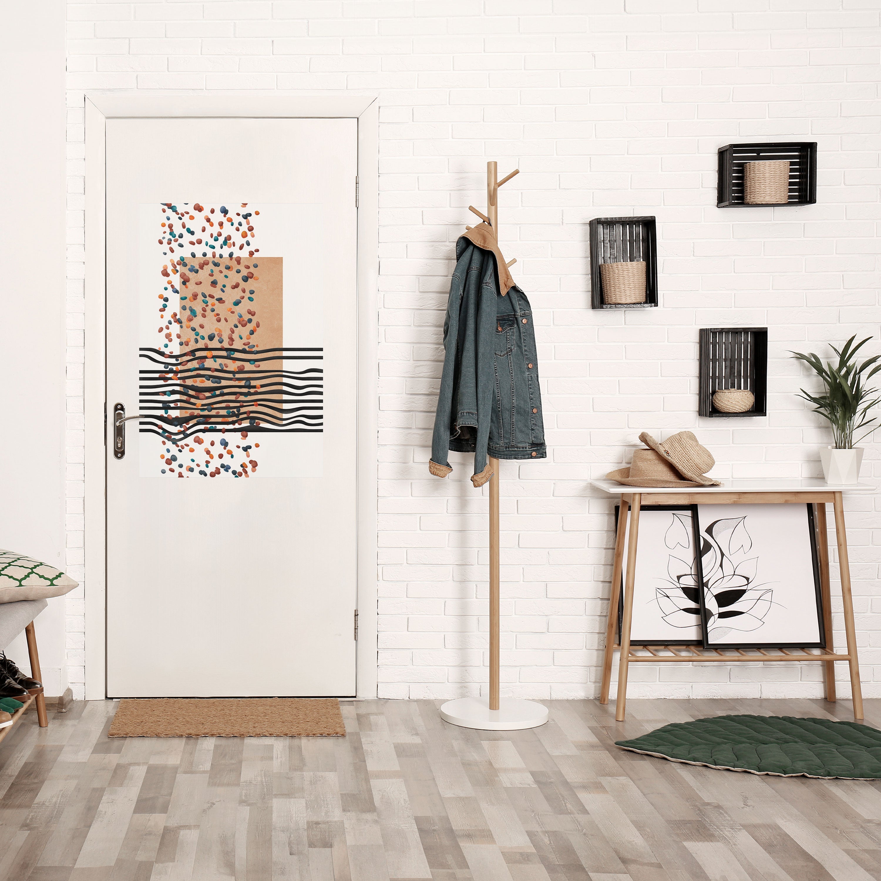 IMAGINARY RAIN Peel and Stick Vertical Poster