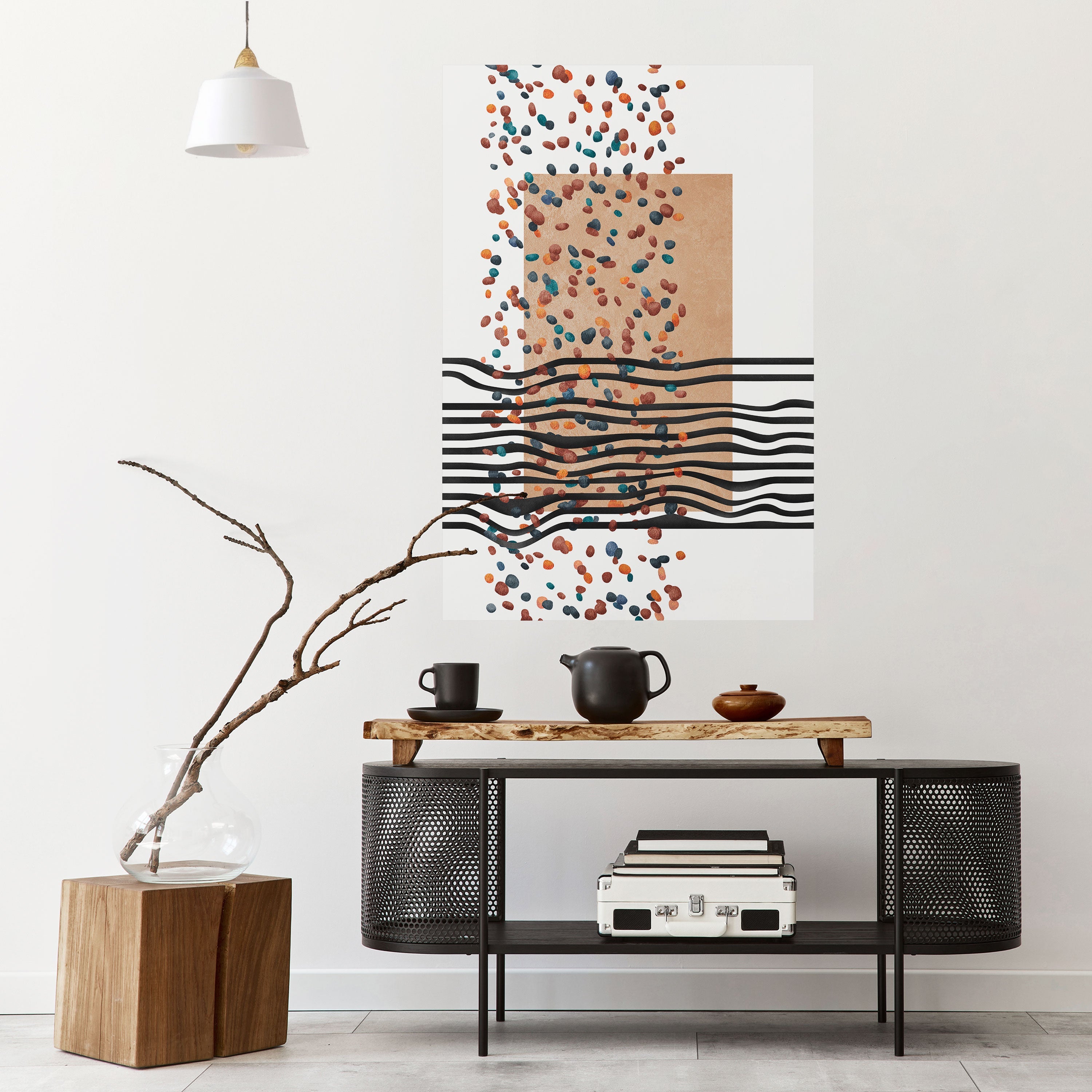 IMAGINARY RAIN Peel and Stick Vertical Poster