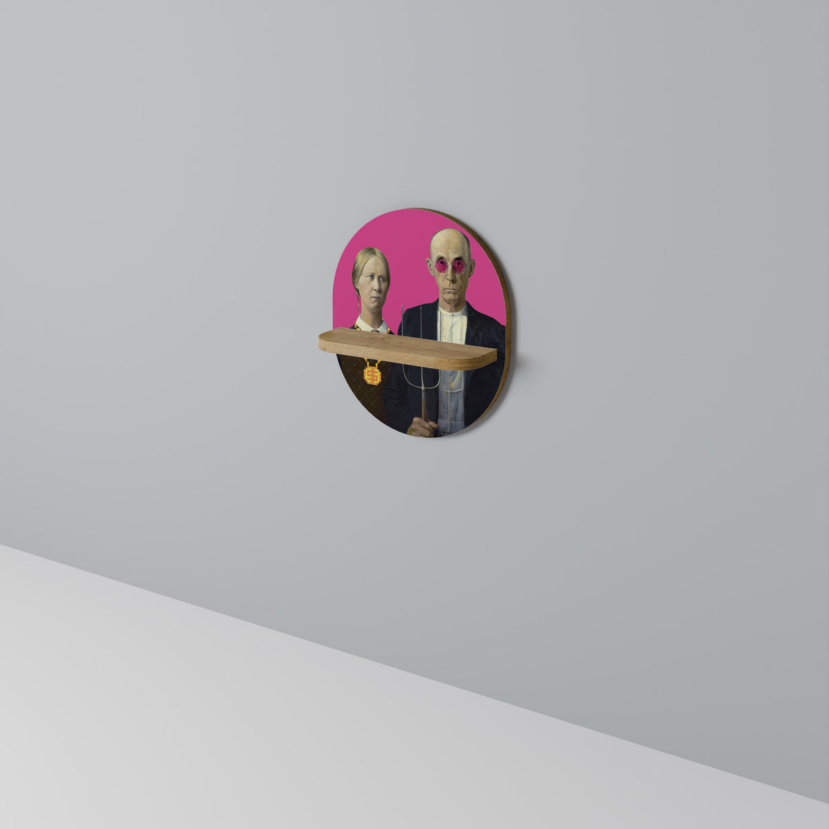 AMERICAN GOTHIC BLING Prateleira Artística