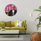 AMERICAN GOTHIC ALIEN Quadro Redondo Decorativo