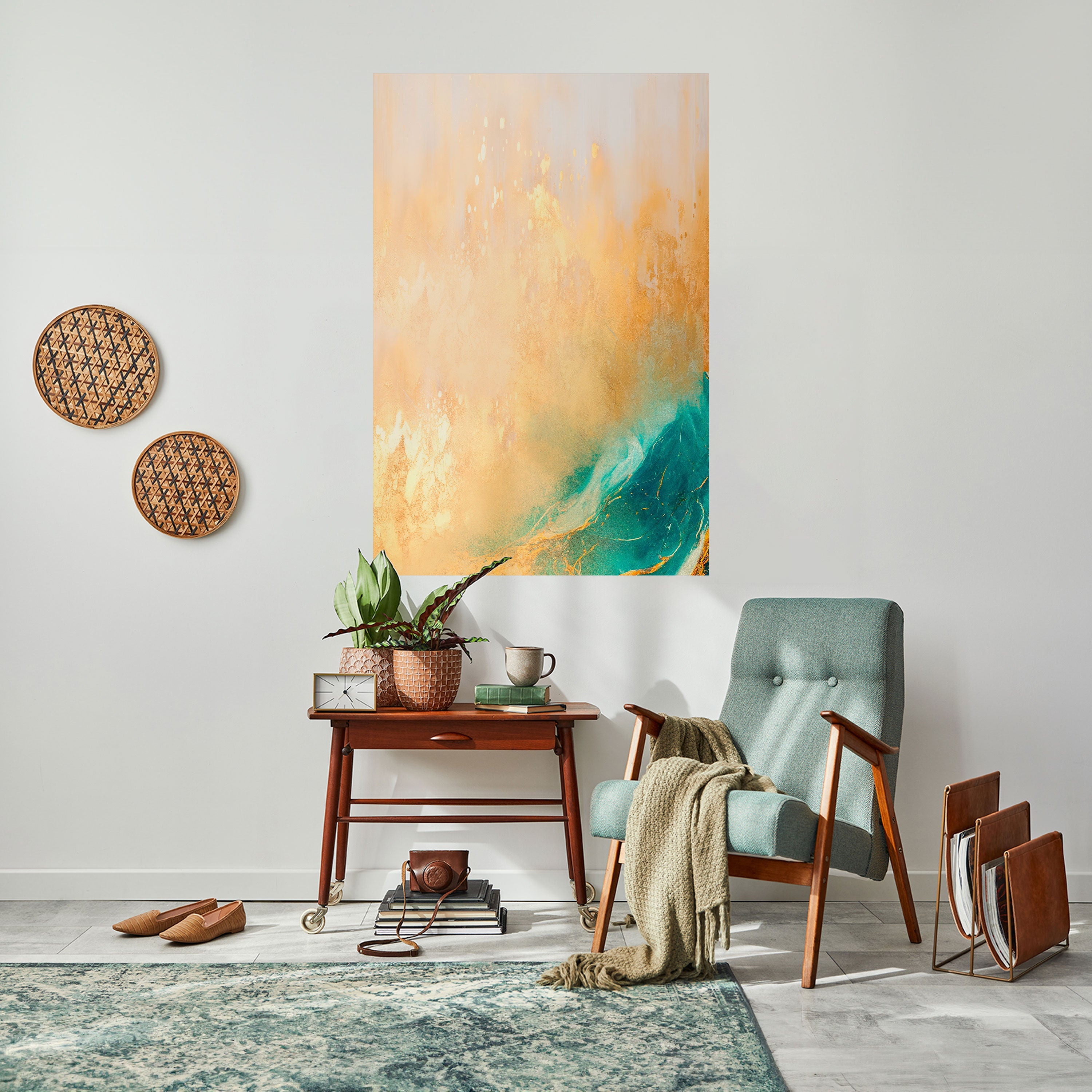 AZURE DREAMS Peel and Stick Vertical Poster