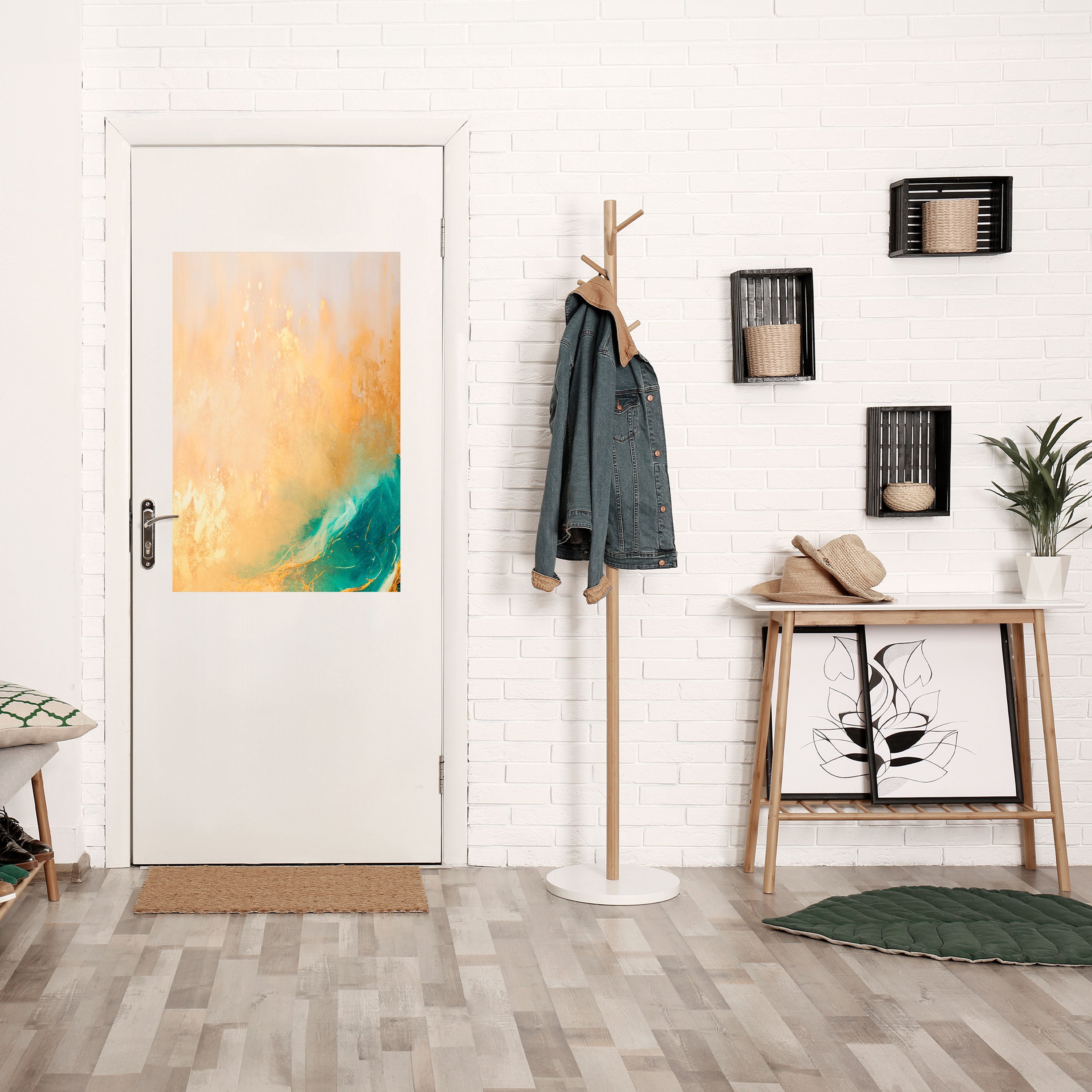 AZURE DREAMS Peel and Stick Vertical Poster