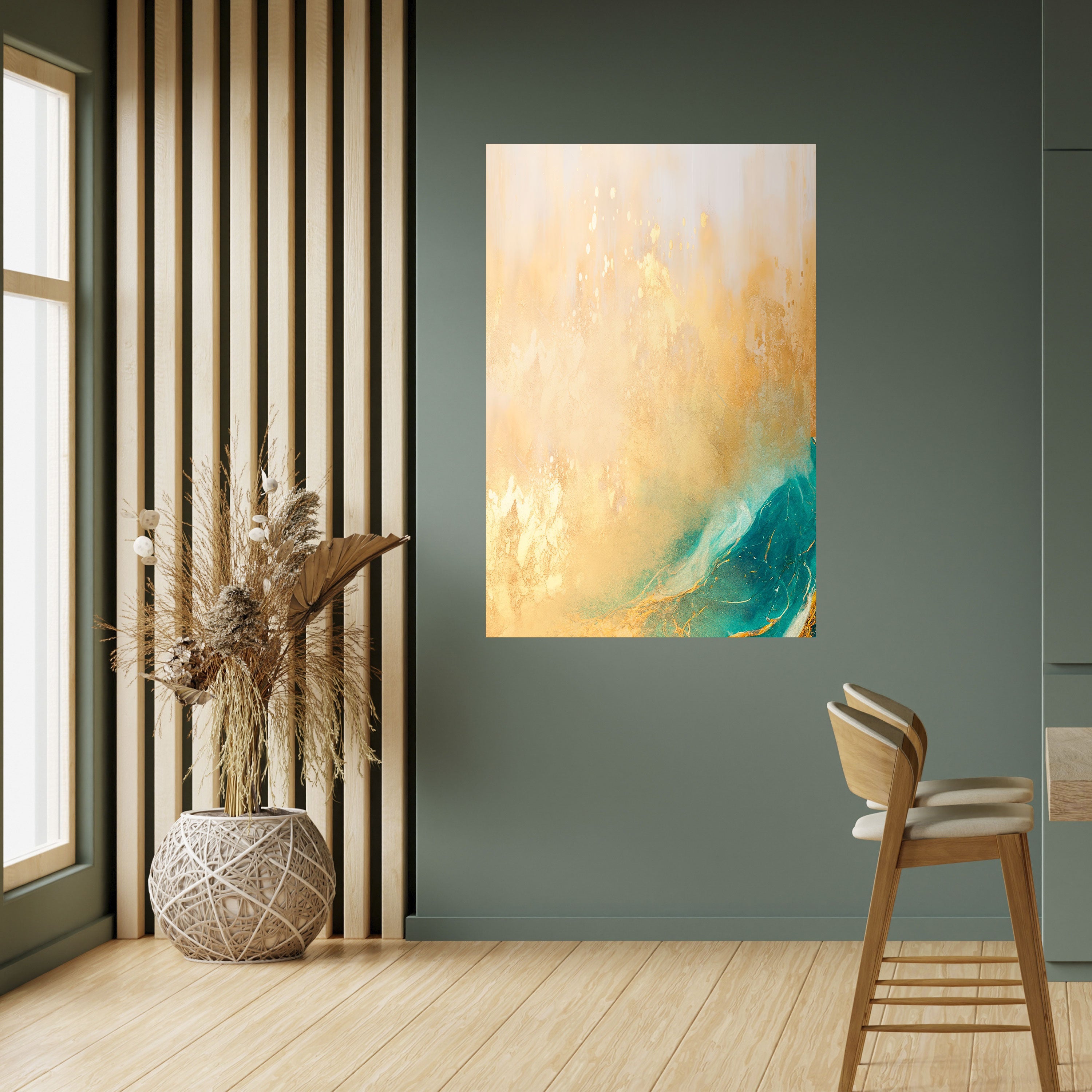 AZURE DREAMS Peel and Stick Vertical Poster