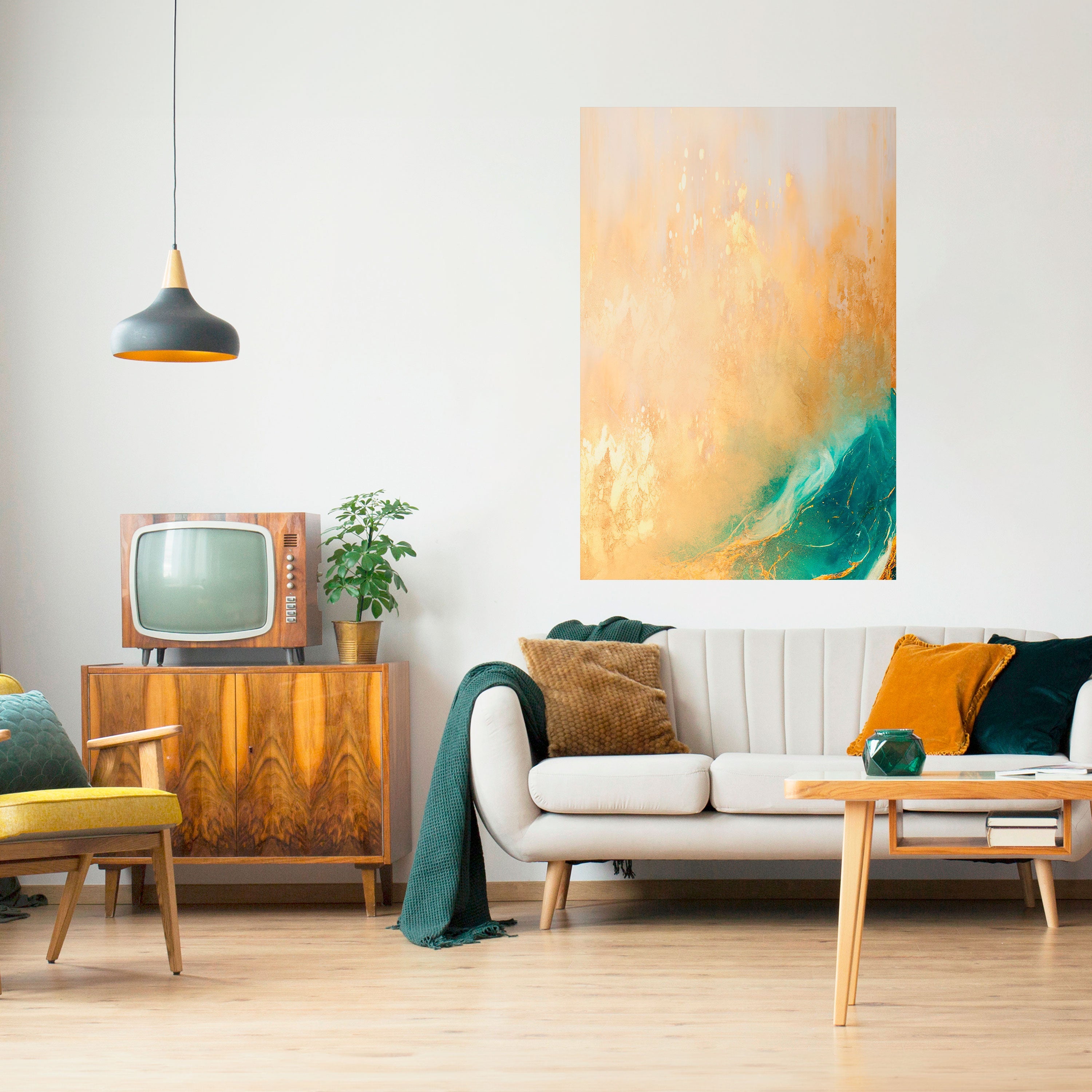 AZURE DREAMS Peel and Stick Vertical Poster