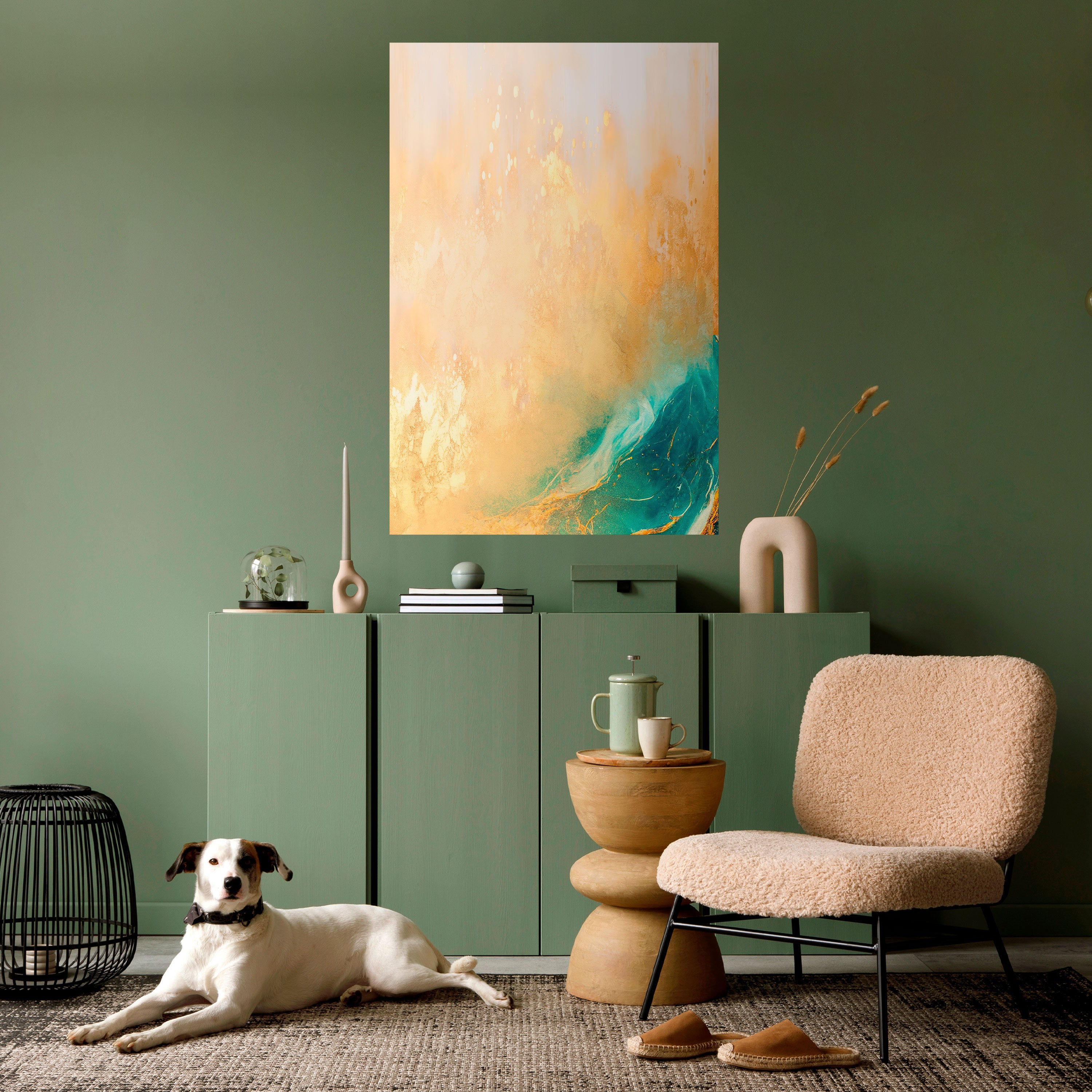 AZURE DREAMS Peel and Stick Vertical Poster