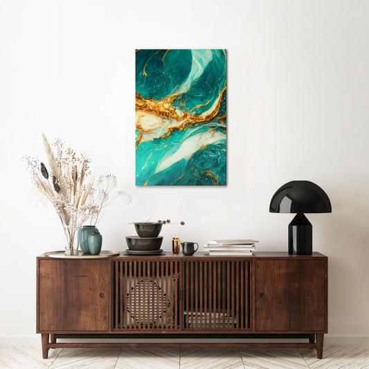 GILDED WHISPERS Quadro em tela vertical
