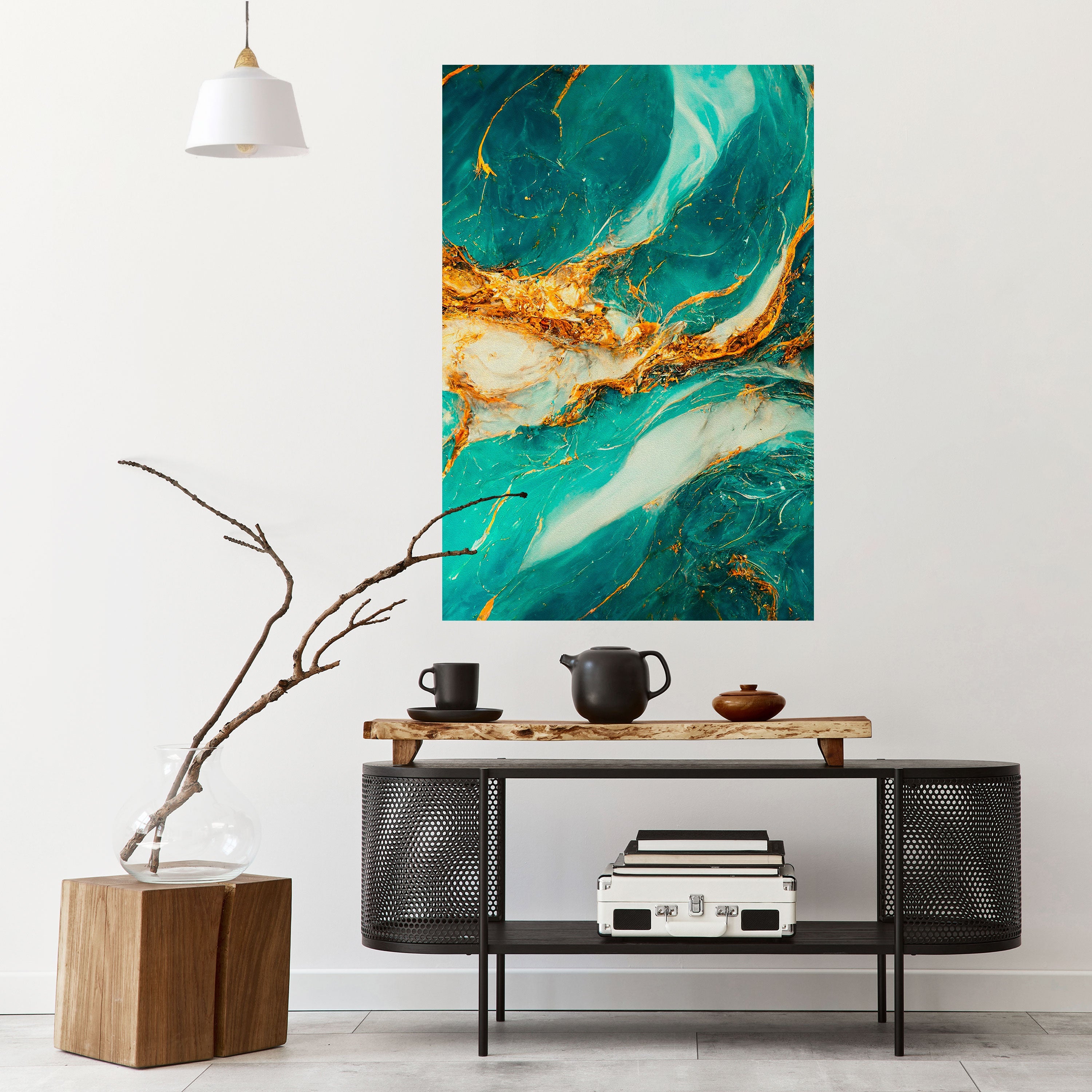 GILDED WHISPERS Peel and Stick Vertical Poster