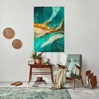 GILDED WHISPERS Peel and Stick Vertical Poster