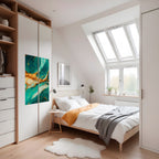 GILDED WHISPERS Peel and Stick Vertical Poster