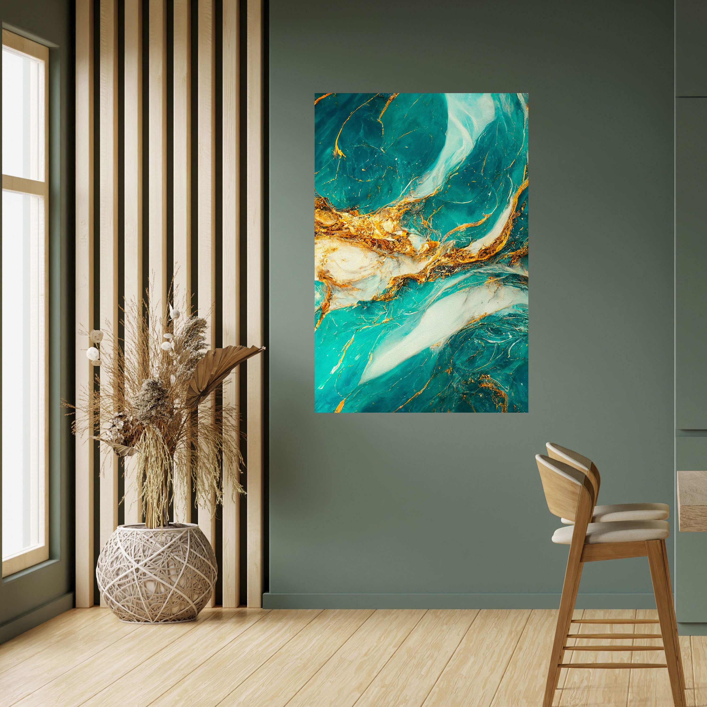 GILDED WHISPERS Peel and Stick Vertical Poster