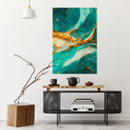 GILDED WHISPERS Peel and Stick Vertical Poster