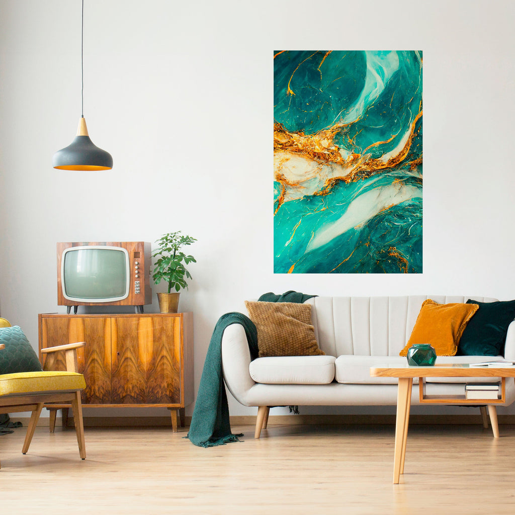 GILDED WHISPERS Peel and Stick Vertical Poster