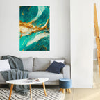 GILDED WHISPERS Peel and Stick Vertical Poster