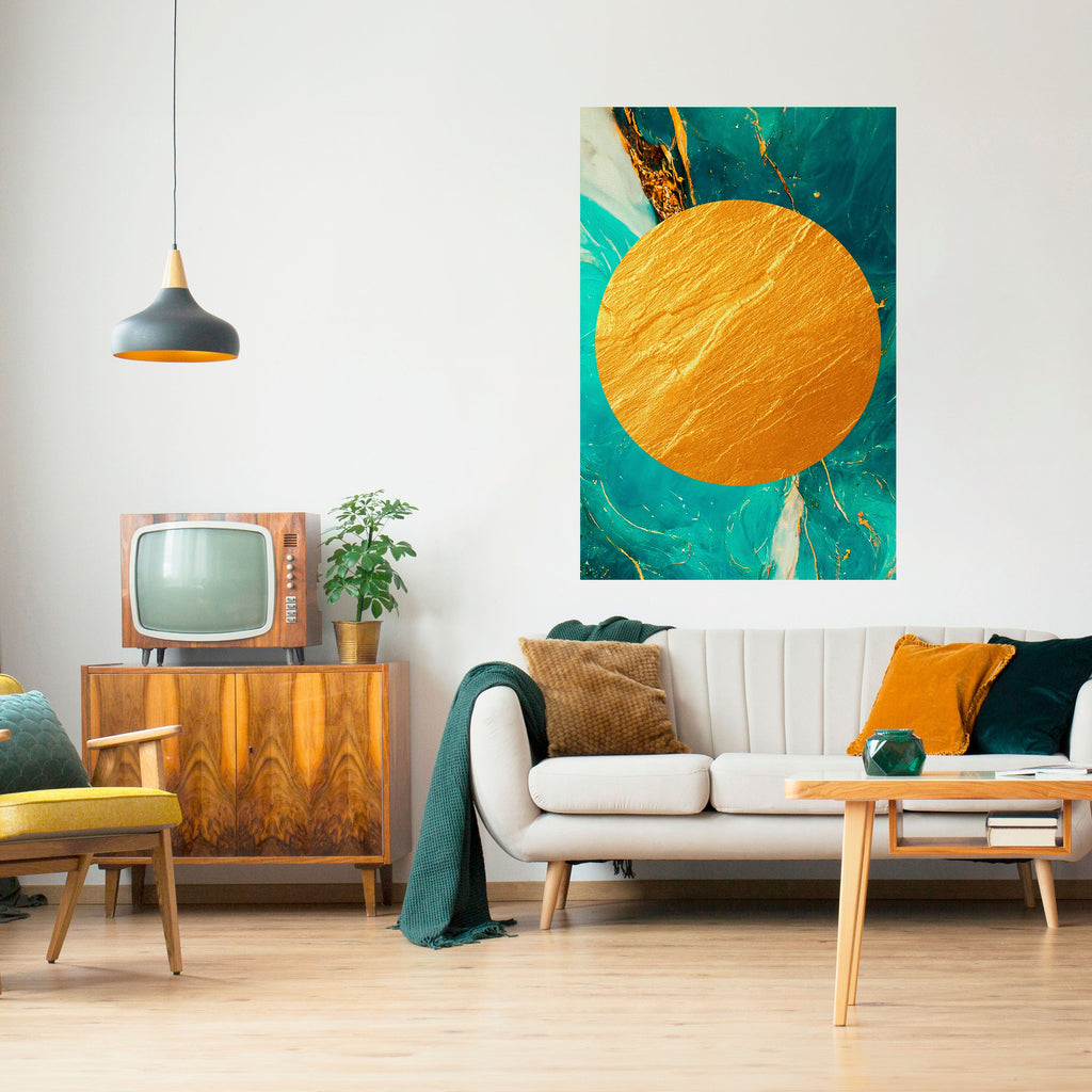 ETHEREAL AZURE Peel and Stick Vertical Poster