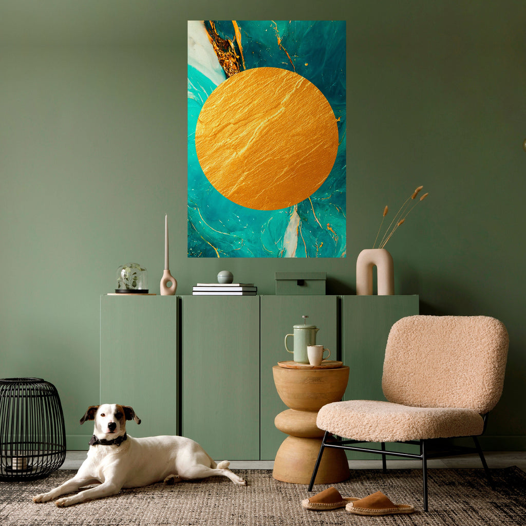 ETHEREAL AZURE Peel and Stick Vertical Poster