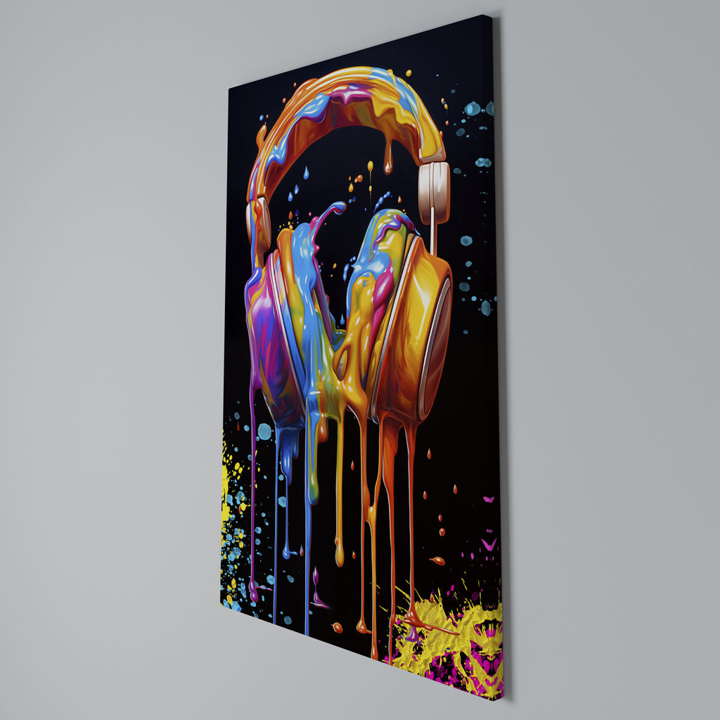 MUSIC IS MY EXTASY Vertical Canvas Print