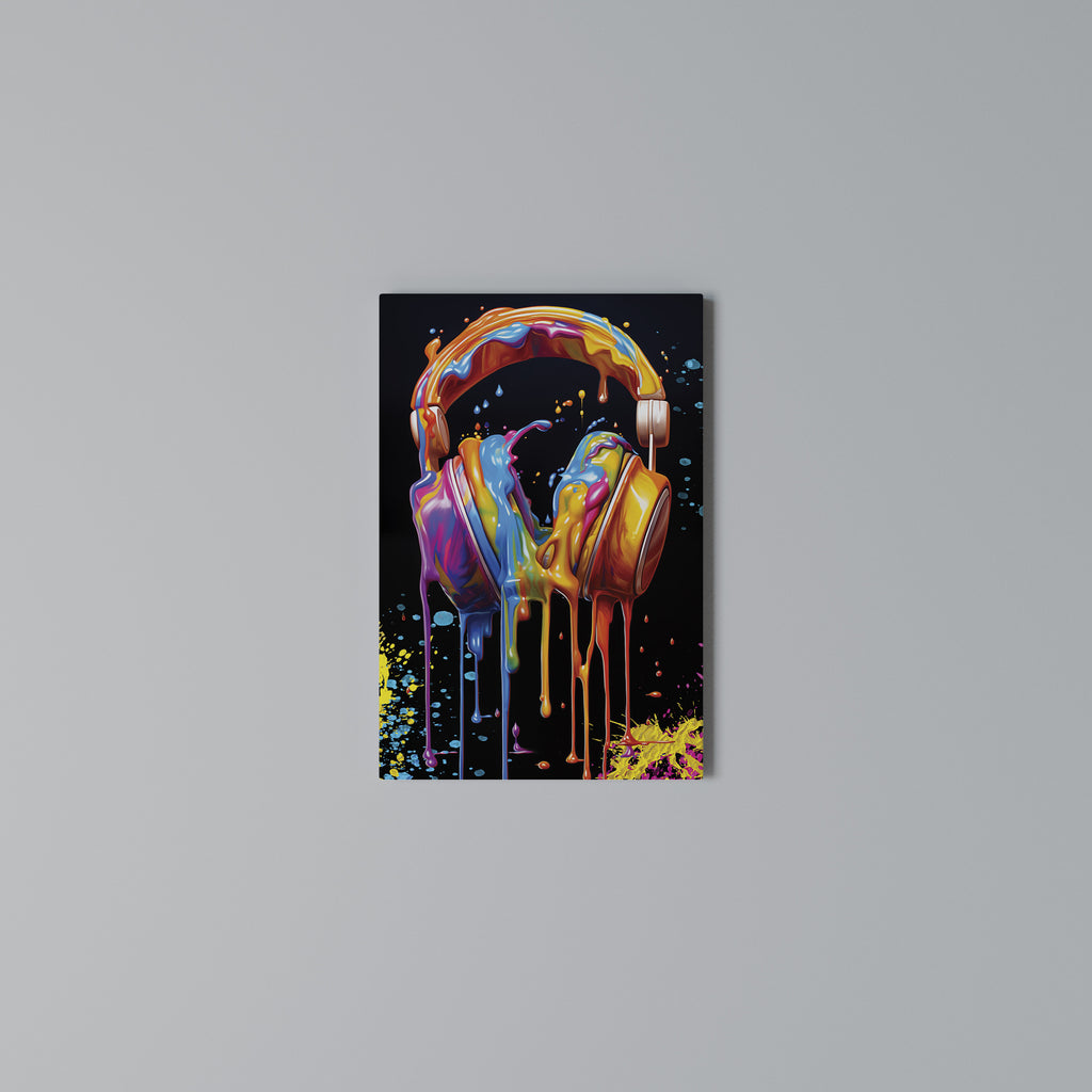 MUSIC IS MY EXTASY Vertical Canvas Print