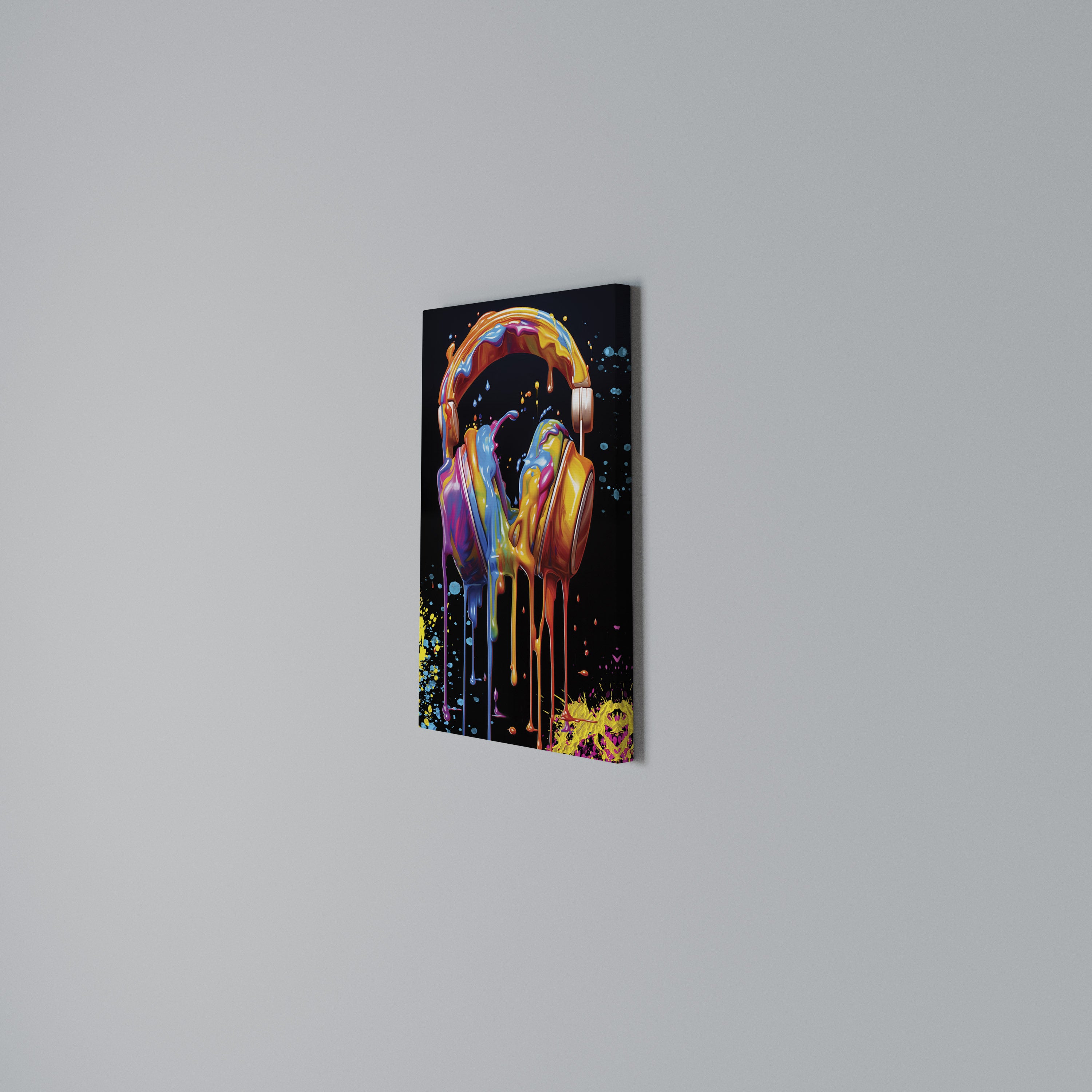 MUSIC IS MY EXTASY Vertical Canvas Print
