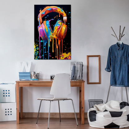MUSIC IS MY EXTASY Quadro em tela vertical