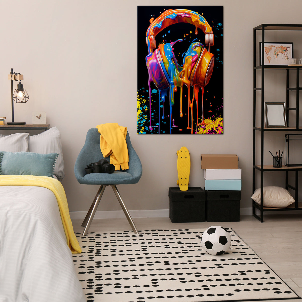 MUSIC IS MY EXTASY Quadro em tela vertical