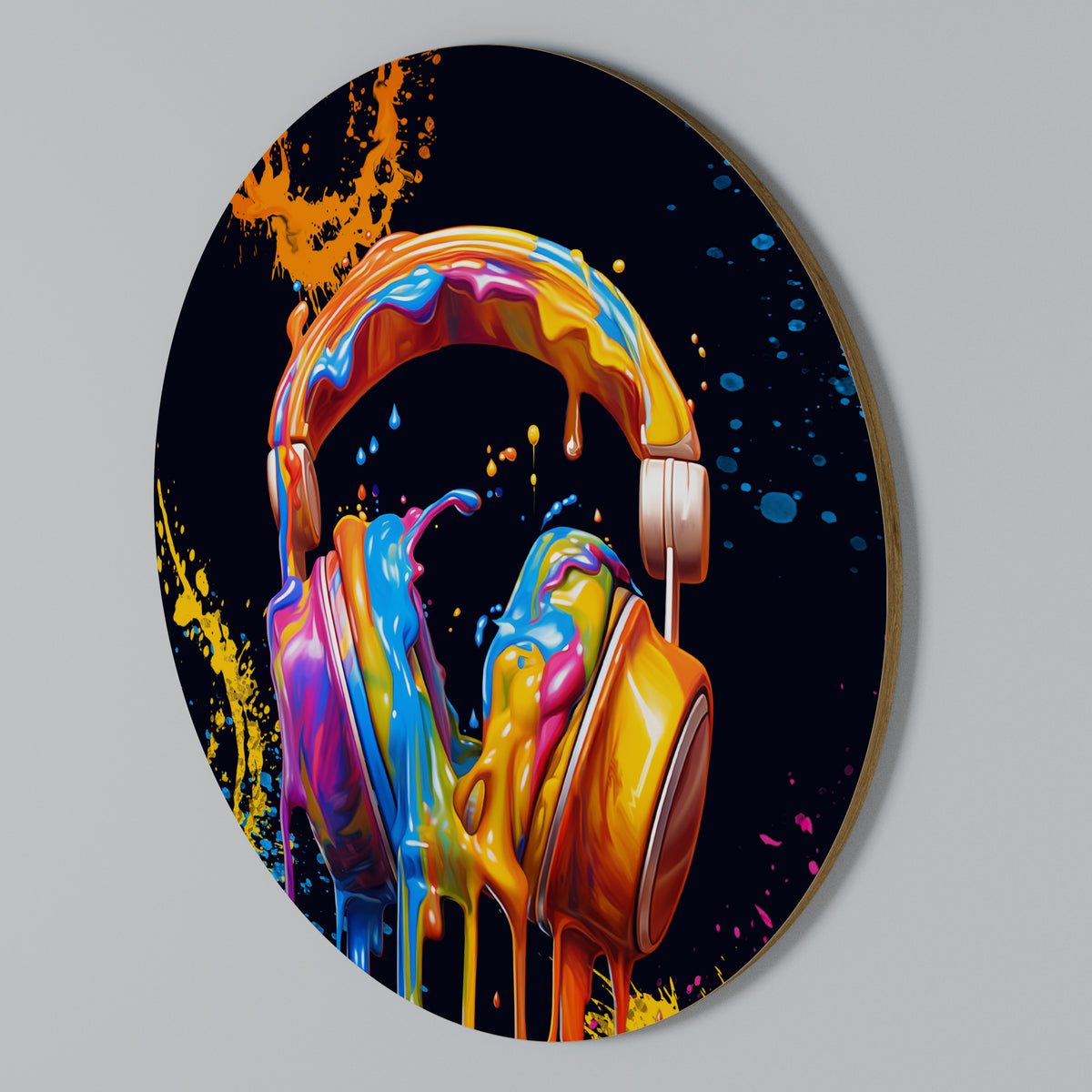 MUSIC IS MY EXTASY Arte de Parede Redonda