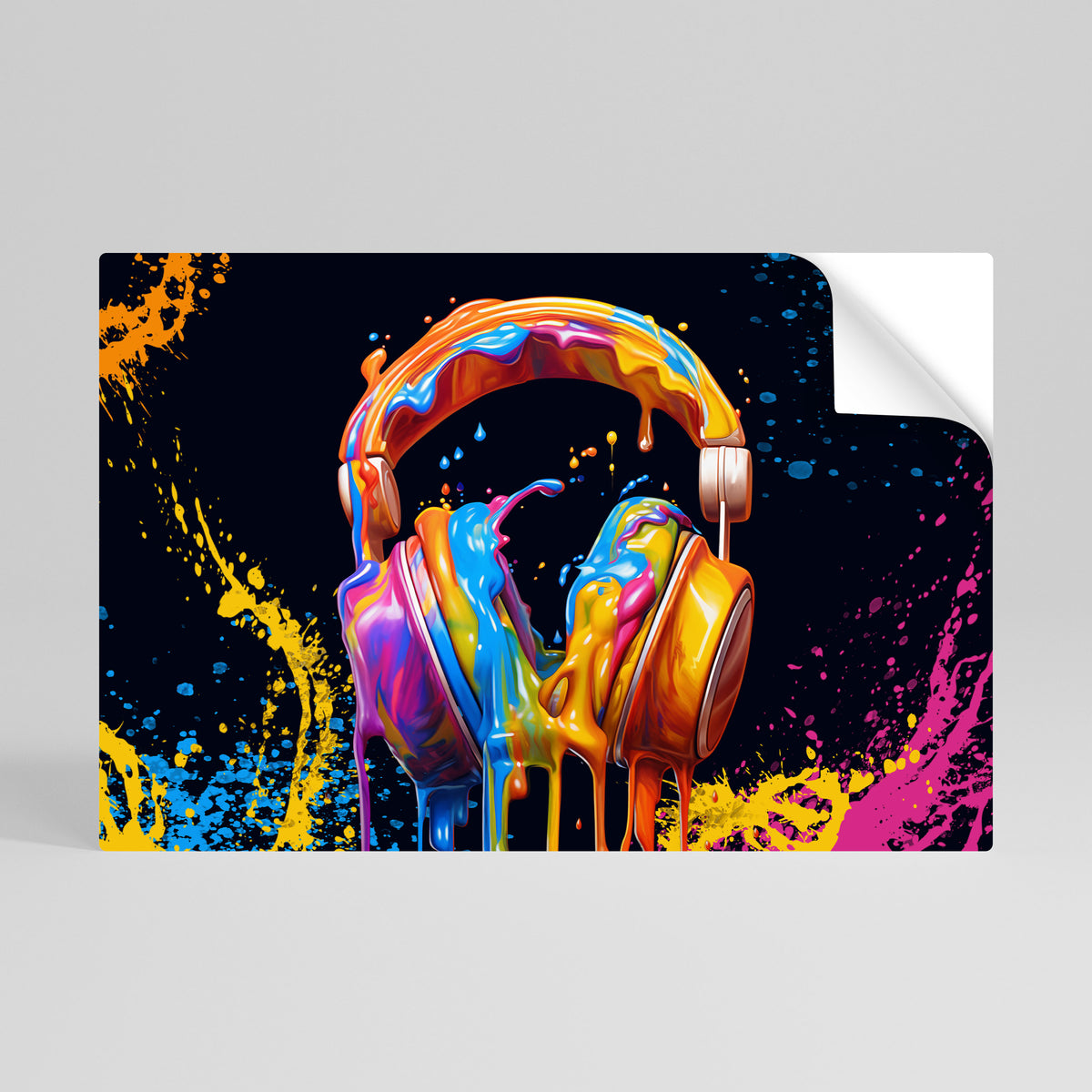 MUSIC IS MY EXTASY Póster Autocolante Horizontal
