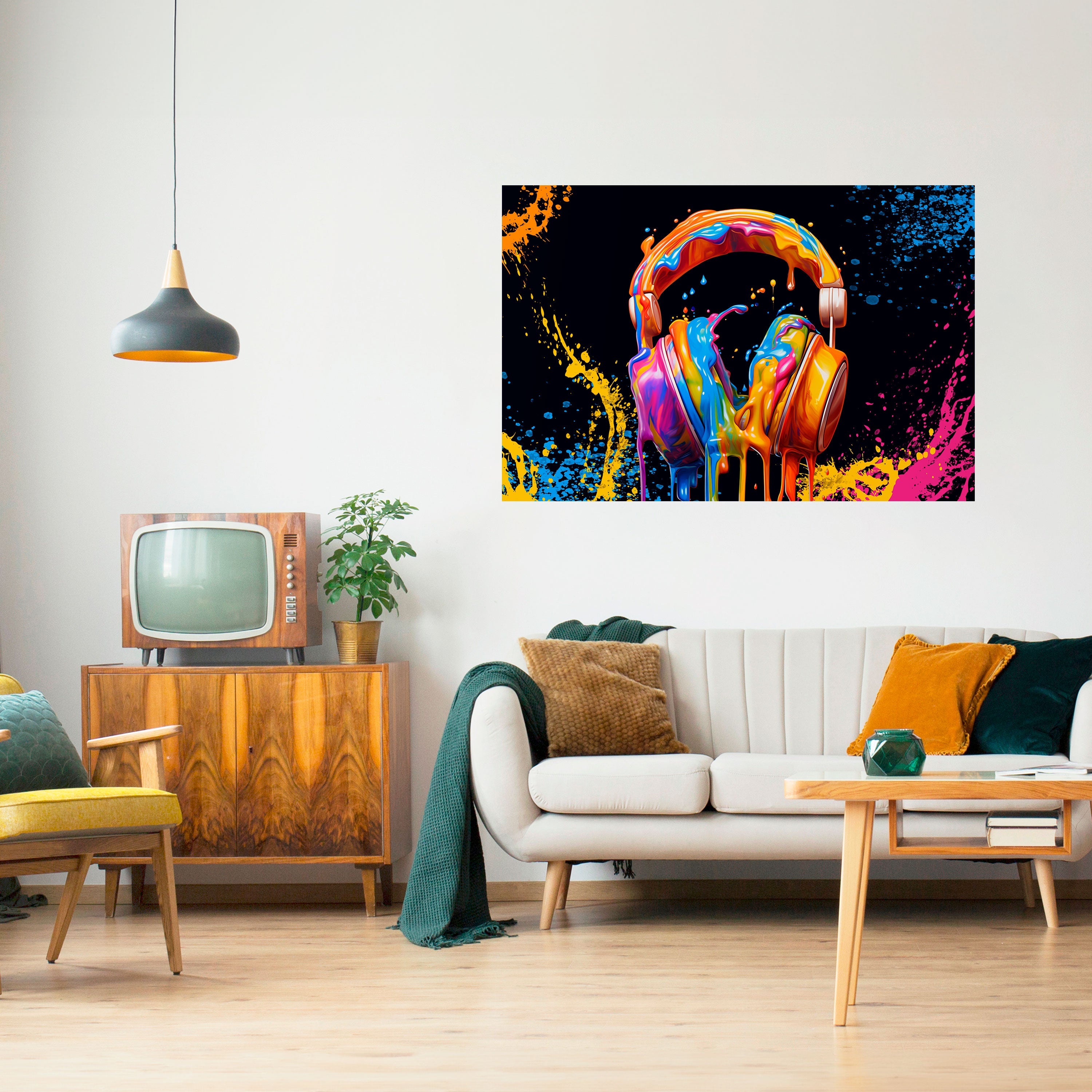 MUSIC IS MY EXTASY Poster Horizontal Autocolante