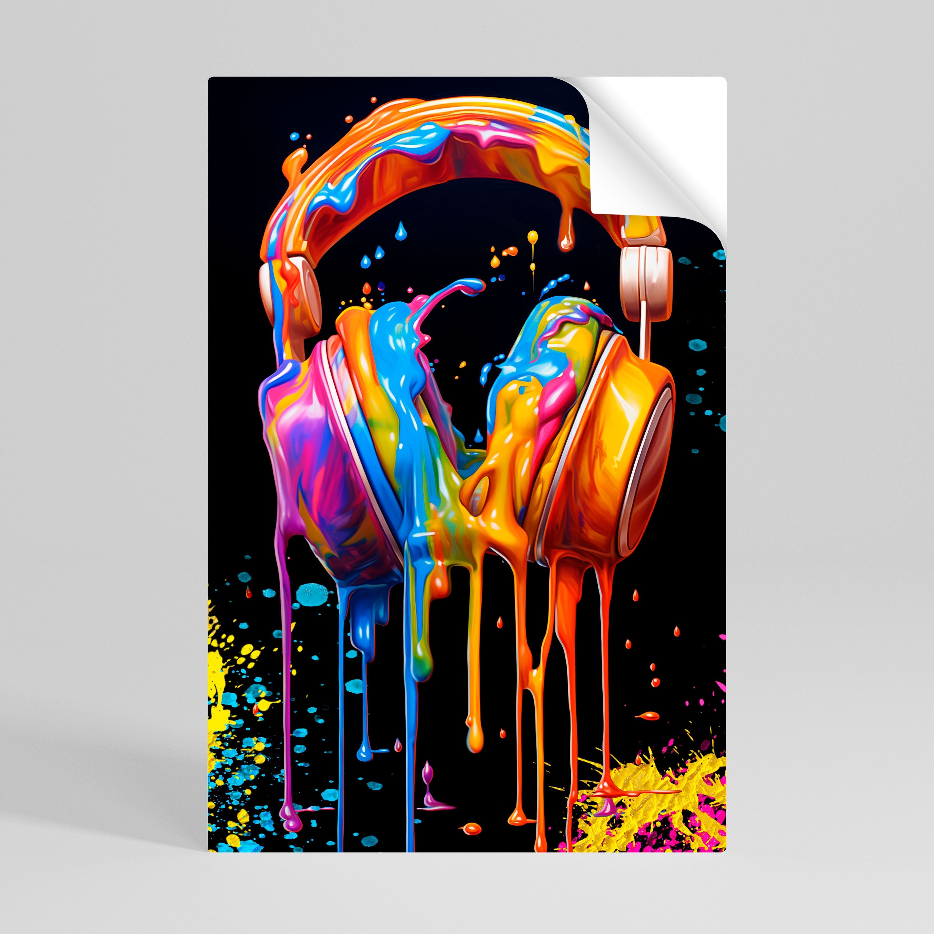 MUSIC IS MY EXTASY Peel and Stick Vertical Poster