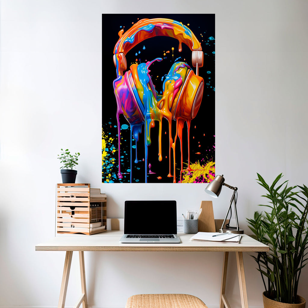 MUSIC IS MY EXTASY Peel and Stick Vertical Poster