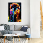 MUSIC IS MY EXTASY Peel and Stick Vertical Poster