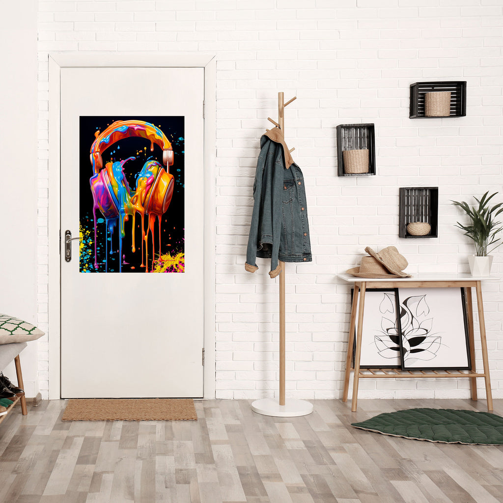 MUSIC IS MY EXTASY Peel and Stick Vertical Poster