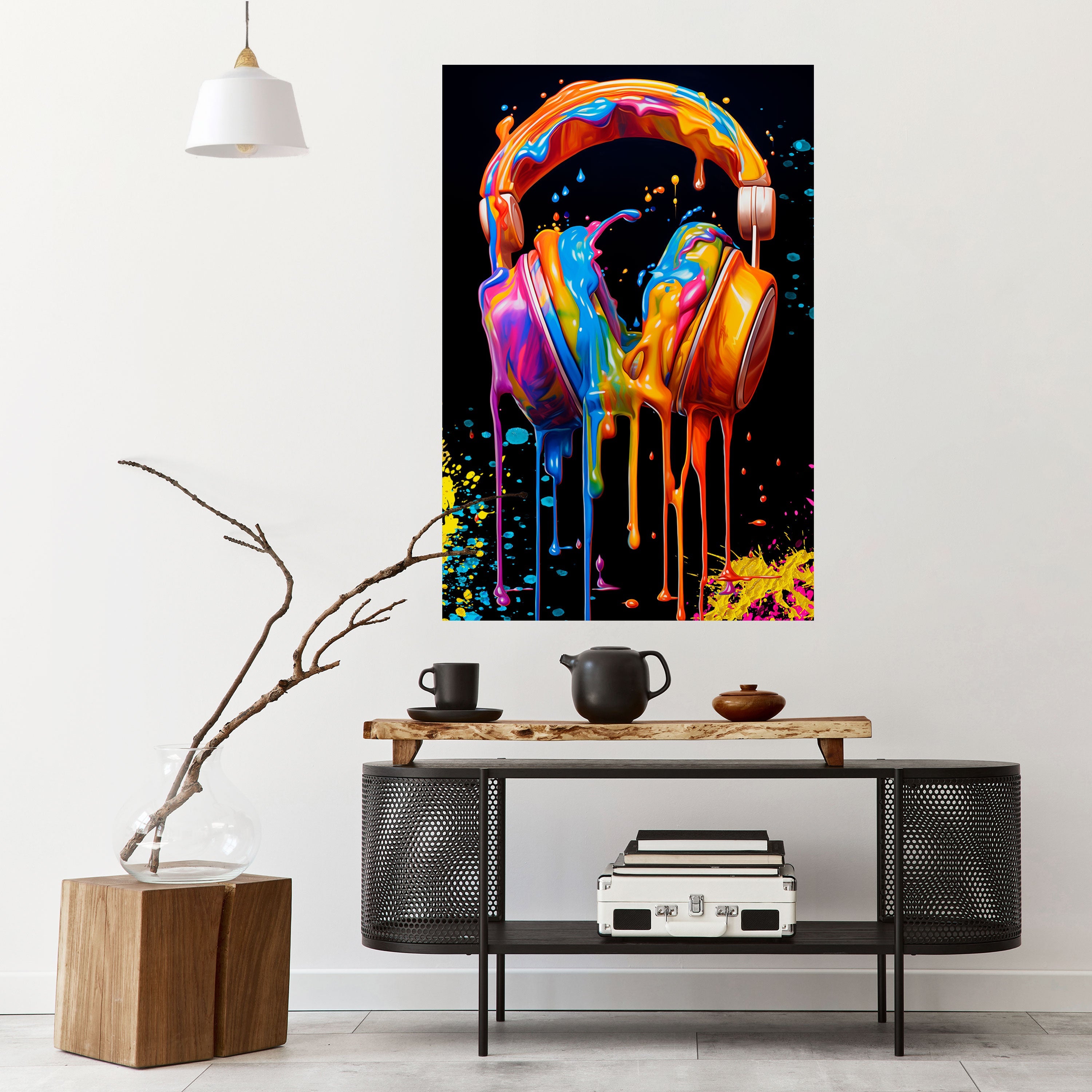 MUSIC IS MY EXTASY Peel and Stick Vertical Poster