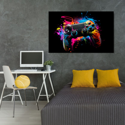 CYBERNETIC GAME Horizontal Canvas Print