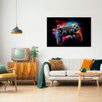 CYBERNETIC GAME Peel and Stick Horizontal Poster