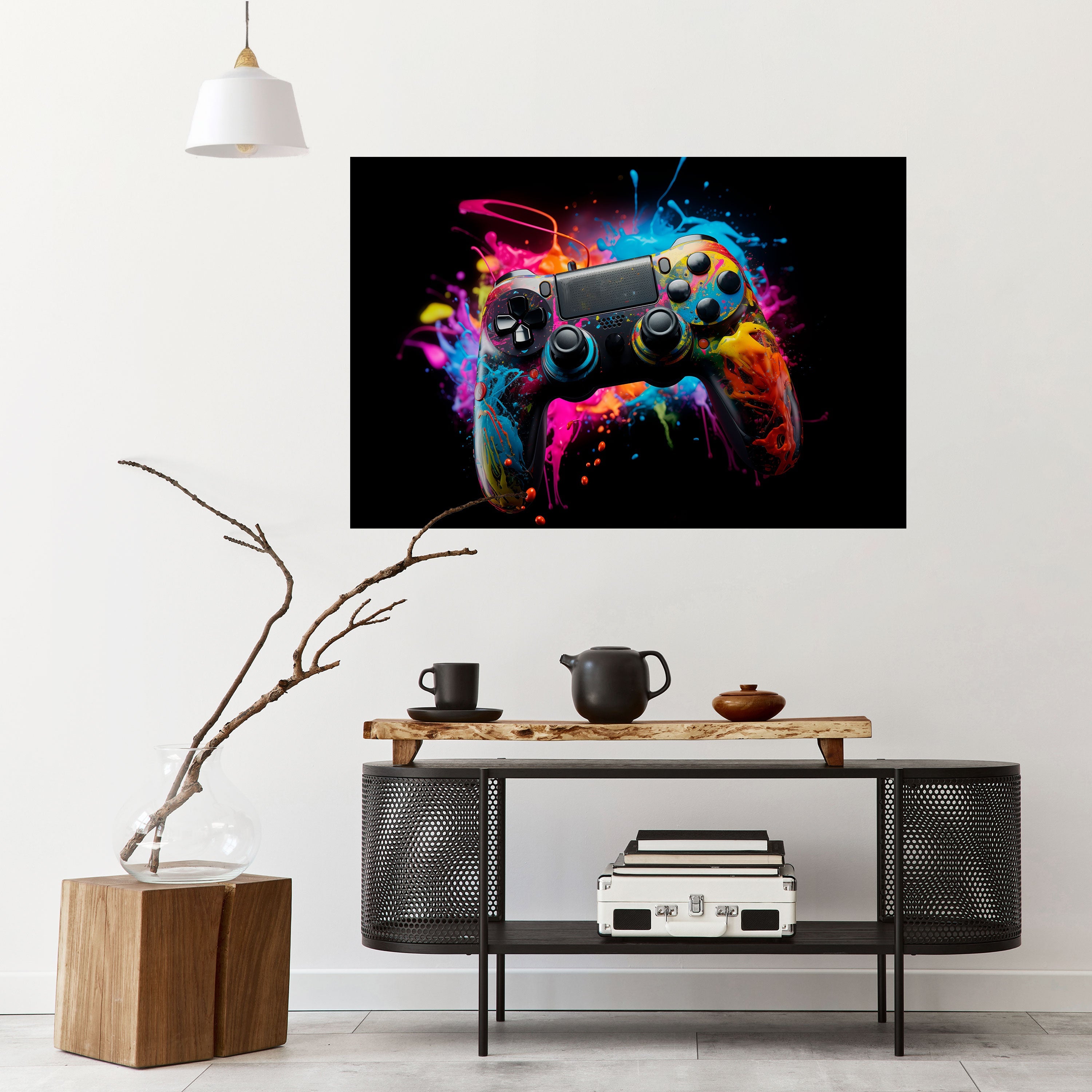 CYBERNETIC GAME Poster Horizontal Autocolante