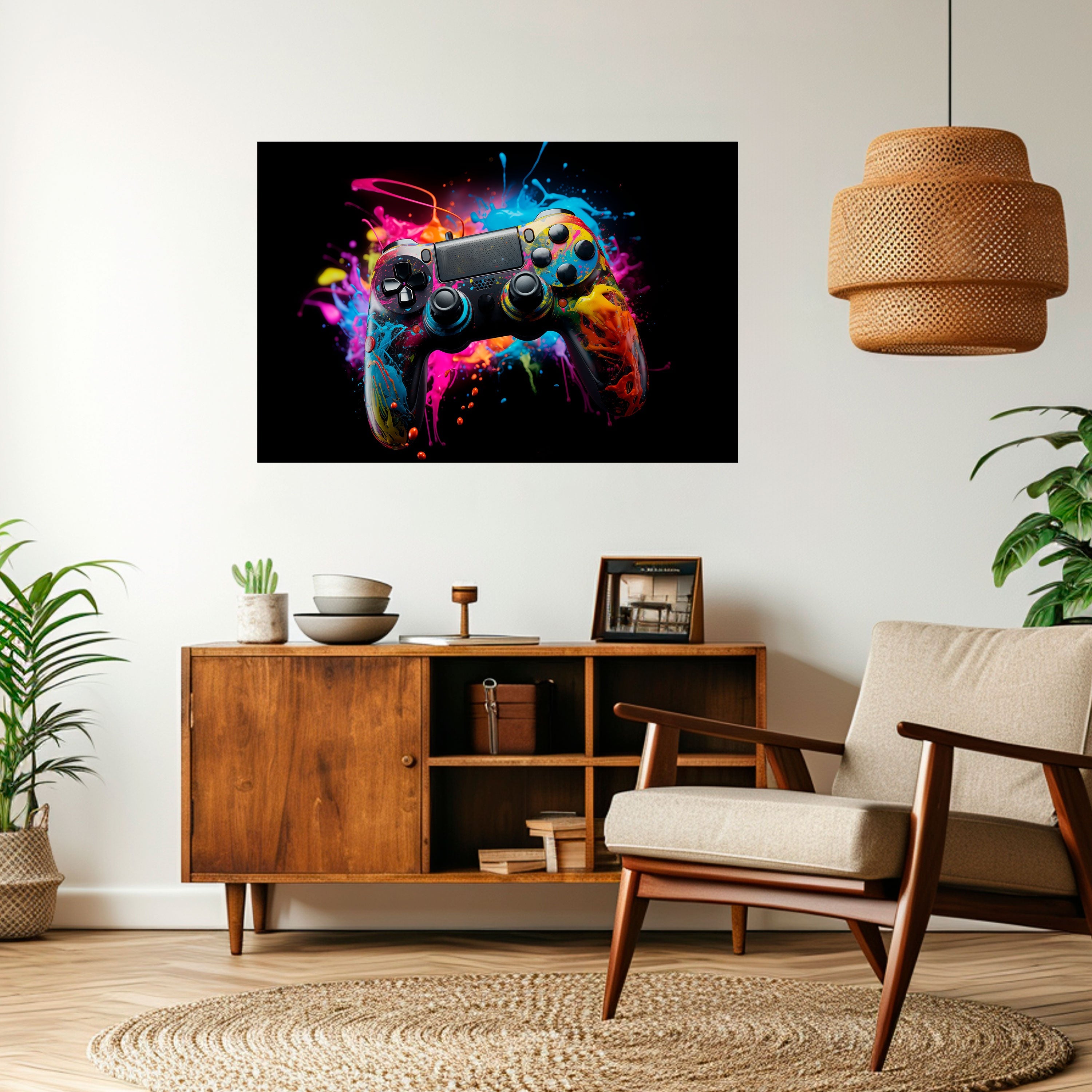 CYBERNETIC GAME Poster Horizontal Autocolante