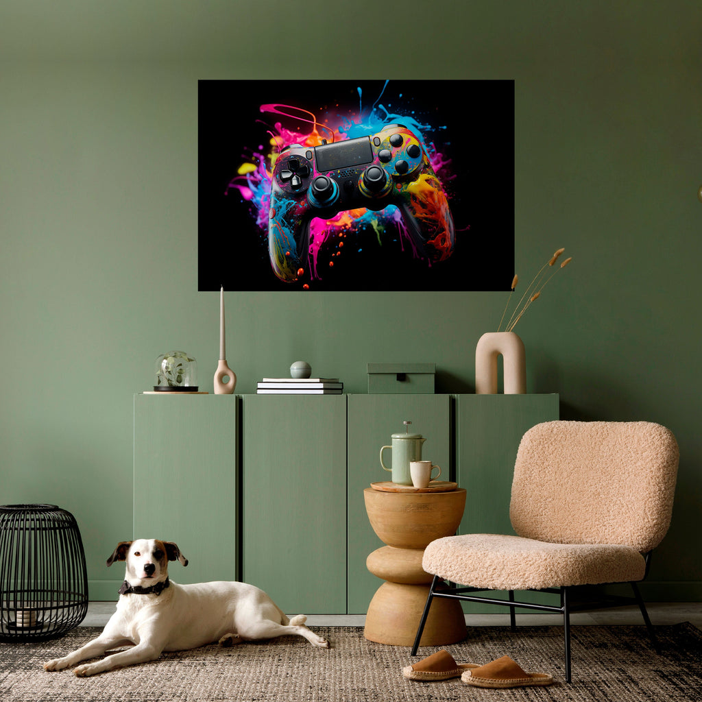 CYBERNETIC GAME Peel and Stick Horizontal Poster