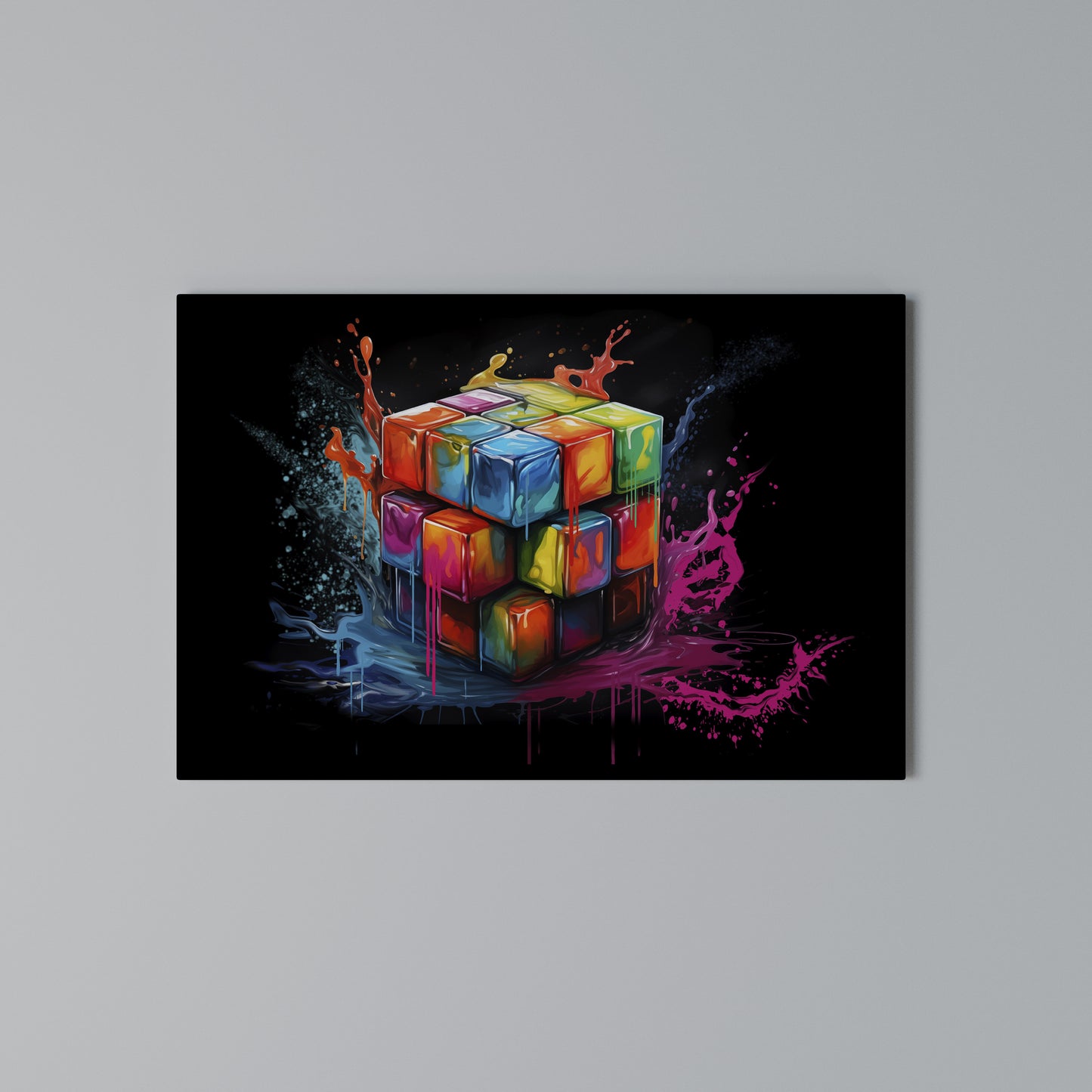 CUBE FUSION Horizontal Canvas Print