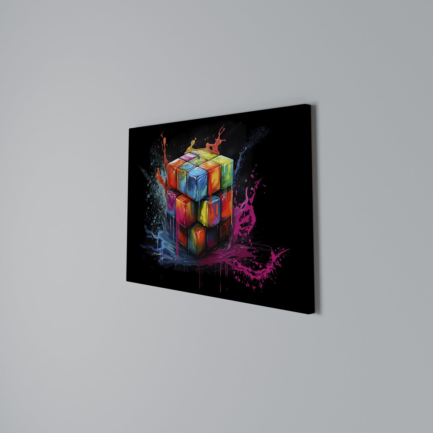 CUBE FUSION Horizontal Canvas Print