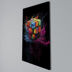 CUBE FUSION Quadro em tela vertical